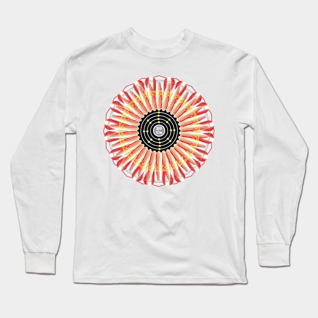 Calcium Ornament Long Sleeve T-Shirt by Storistir